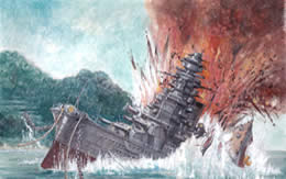 WoWS 爆沈 サムネイル