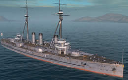 WoWS 日本 Tier3 戦艦 河内 サムネイル