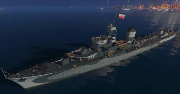 WoWS ポーランド Tier7 駆逐艦 ブウィスカヴィツァBlyskawica