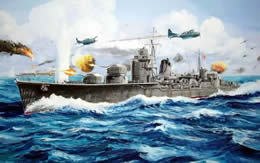 日本 防空駆逐艦 秋月 イラスト サムネイル