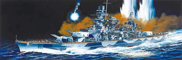 ドイツ 戦艦 シャルンホルスト イラスト プラモデル