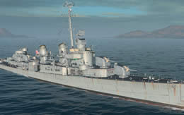 WoWS フレッチャー アメリカ Tier9 駆逐艦　サムネイル