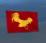 WoWS ドラゴン参戦イベント 鶏の旗