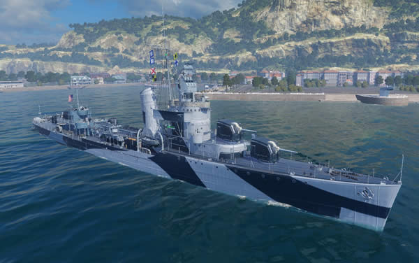 WoWS シムス アメリカ Tier7 駆逐艦