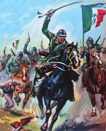イタリア サヴォイア騎兵連隊 突撃